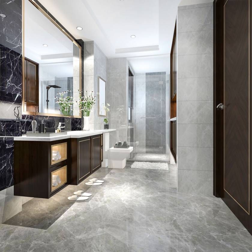 Clean Bathroom Flooring